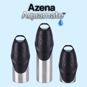 Azena AquaMate™ | Premium Hundetrinkflasche aus Edelstahl
