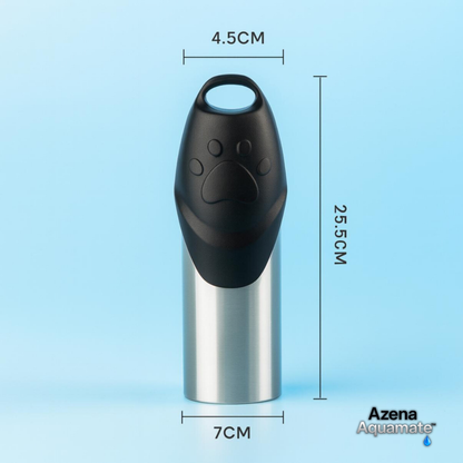 Azena AquaMate™ | Premium Hundetrinkflasche aus Edelstahl
